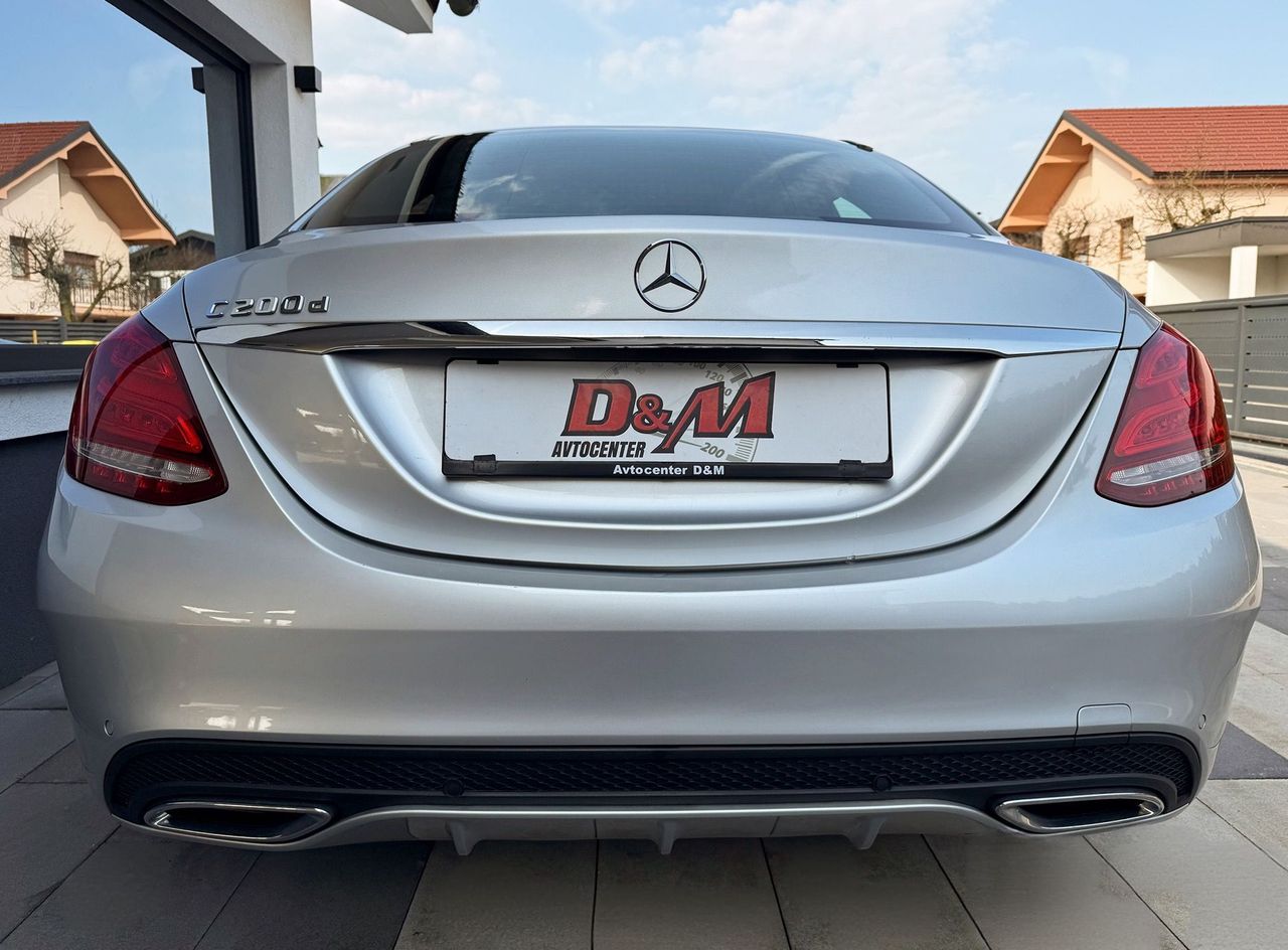 Zunanja slika - Mercedes-Benz C-Razred - C 200D AMG LINE AVT|FULL LED|ČRNO USNJE|2xPDC|18 - 6