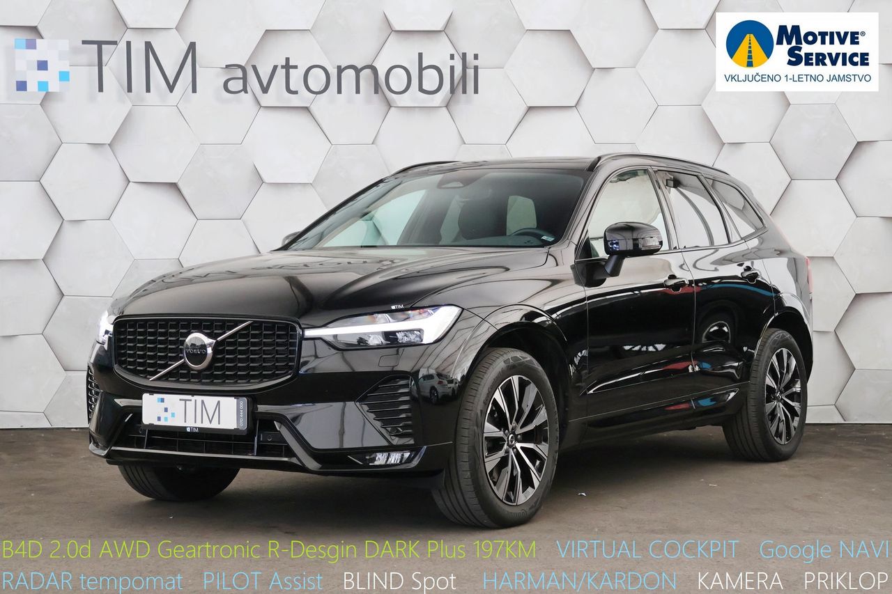 Zunanja slika - Volvo XC60 - B4D 2.0d AWD Geartronic R-Design DARK Plus 197KM - 1