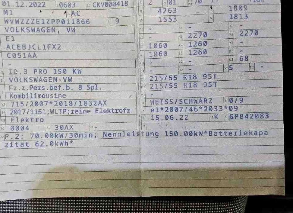 Zunanja slika - VW ID.3 - Pro Performance 150kW.NEMŠKI+4GUME.NAVI.LED. - 10