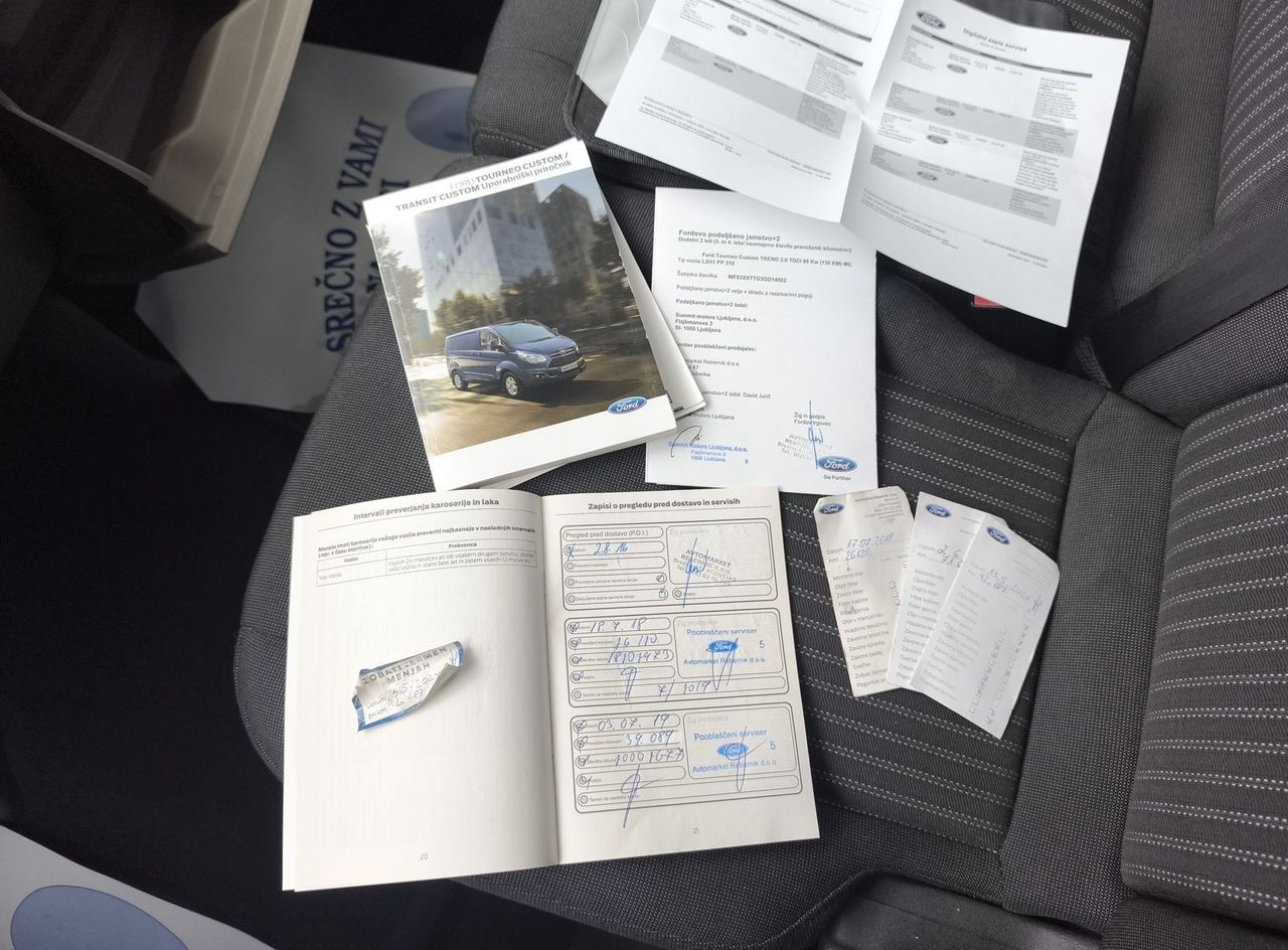 Zunanja slika - Ford Tourneo - Custom KOMBI TREND L2 2.0 TDCi 130 KM M6- SLO-1.LASTNIK - 19