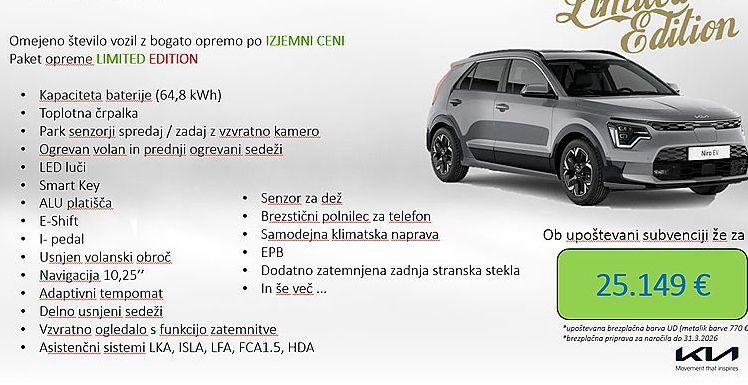 Zunanja slika - KIA Niro - EV LIMITED EDITION super akcija 64 kWh - 1