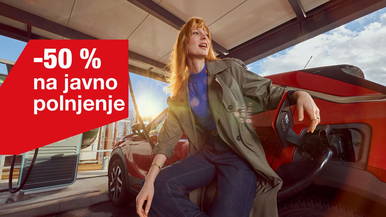 Posebna ponudba za polnjenje lektričnega avta na Petrolu