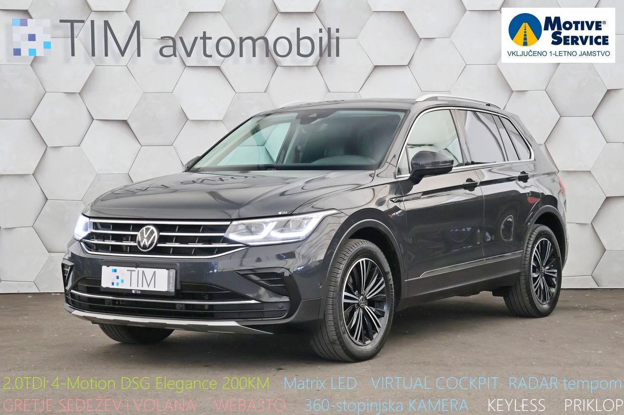 Zunanja slika - VW Tiguan - 2.0 TDI 4-Motion DSG Elegance 200KM - 1