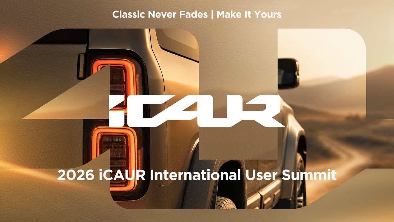 Promocijski plakat dogodka iCAUR International User Summit 2026 s sloganom Classic Never Fades | Make It Yours