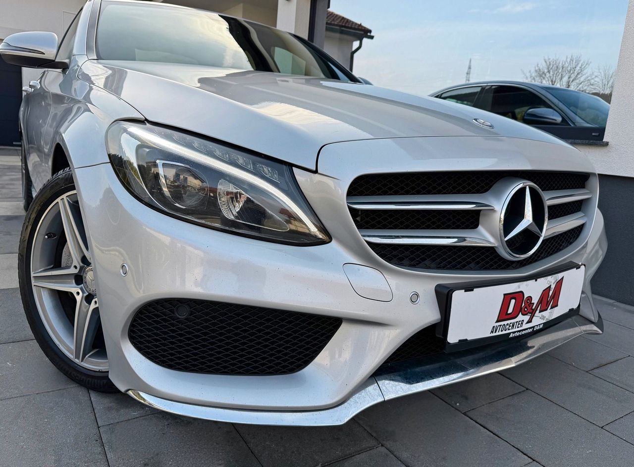 Zunanja slika - Mercedes-Benz C-Razred - C 200D AMG LINE AVT|FULL LED|ČRNO USNJE|2xPDC|18 - 2
