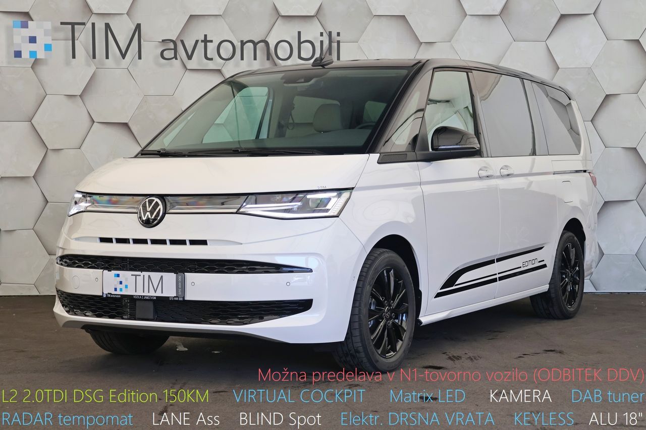 Zunanja slika - VW Multivan - T7 L2 2.0 TDI DSG Edition 150KM - 1