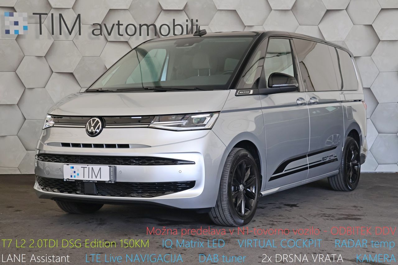 Zunanja slika - VW Multivan - T7 L2 2.0 TDI DSG Edition 150KM - 1