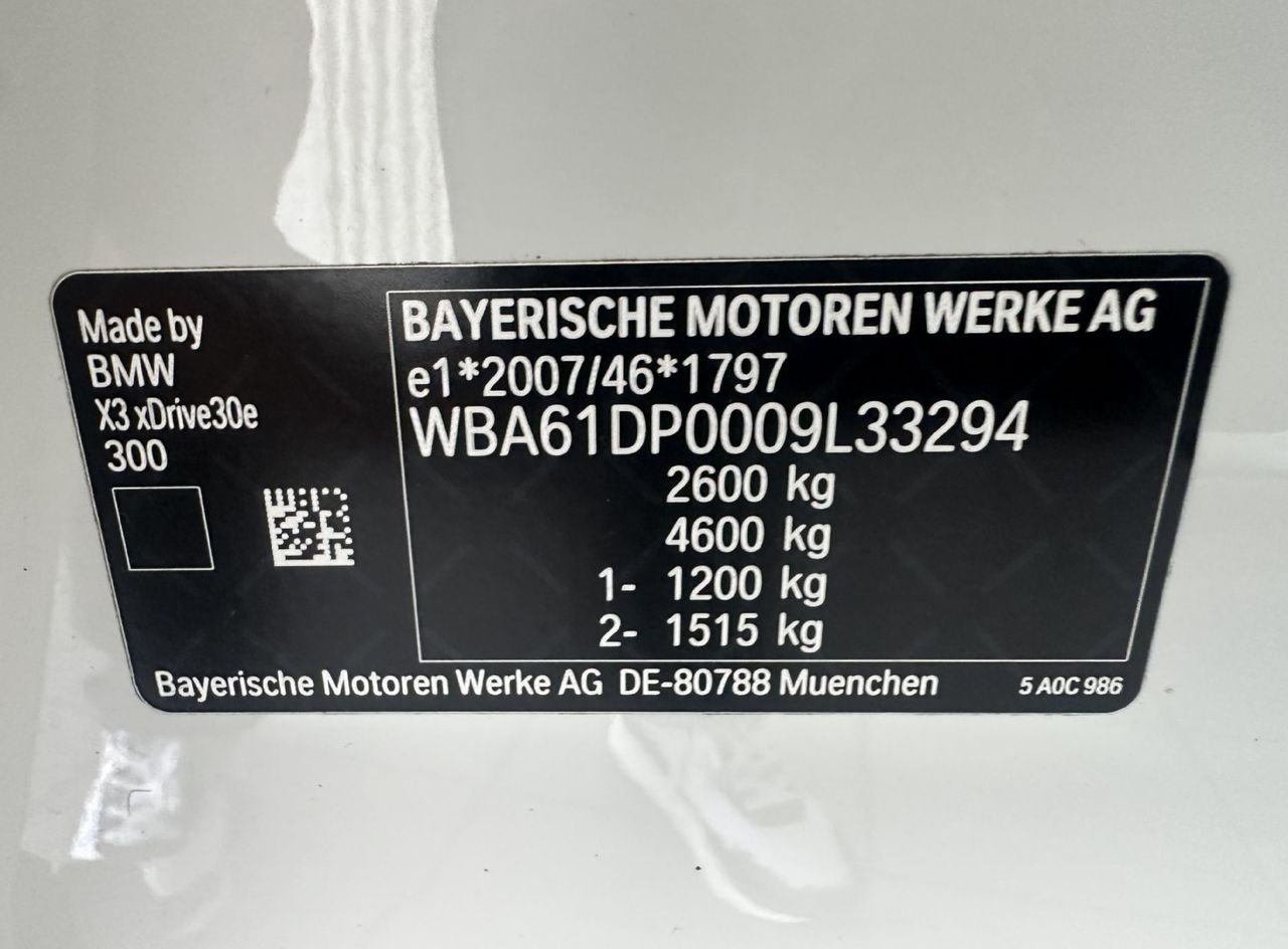 Zunanja slika - BMW X3 - serija : xDrive30e 2.0 135kW.NEMŠKI+4ALU.KAMERA.LED.USNJE - 18