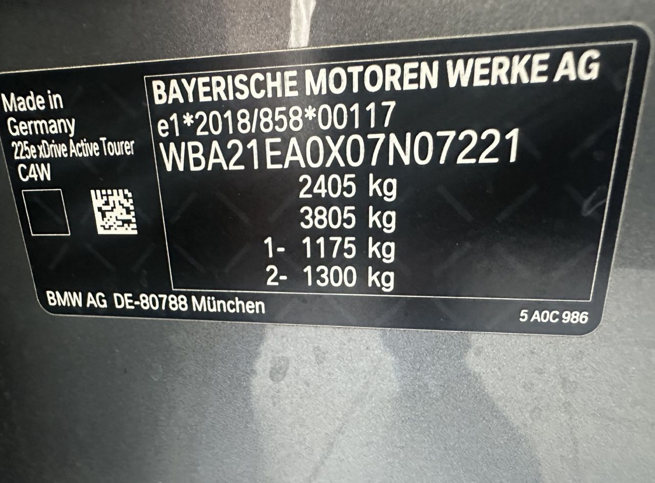 Zunanja slika - BMW Serija 2 - Active Tourer: 225e xDrive .LED.KAMERA.USNJE-90KM DOSEG - 18