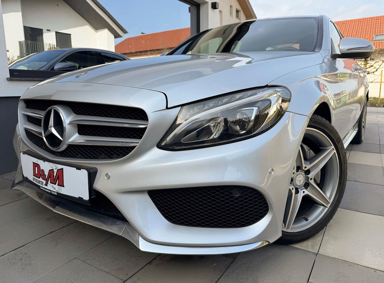 Zunanja slika - Mercedes-Benz C-Razred - C 200D AMG LINE AVT|FULL LED|ČRNO USNJE|2xPDC|18 - 1