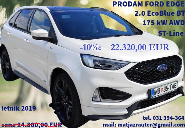 Predogledna slika - Ford Edge AWD 2,0 EcoBlue ST-Line Avt.