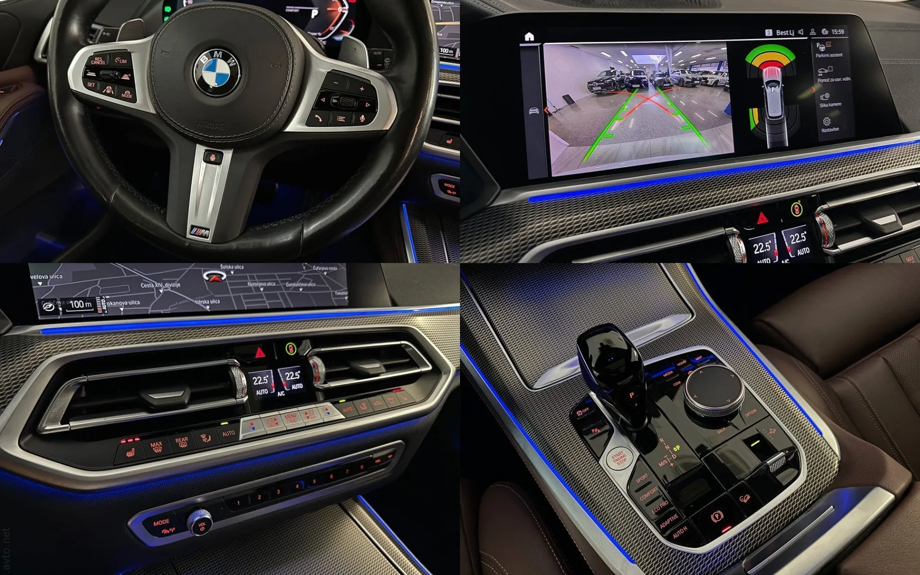 Notranja slika - BMW serija X5: - xD30d|M|Laser|Pano|R22|Zračno|7Sedežev|ACC|Memory| - 12