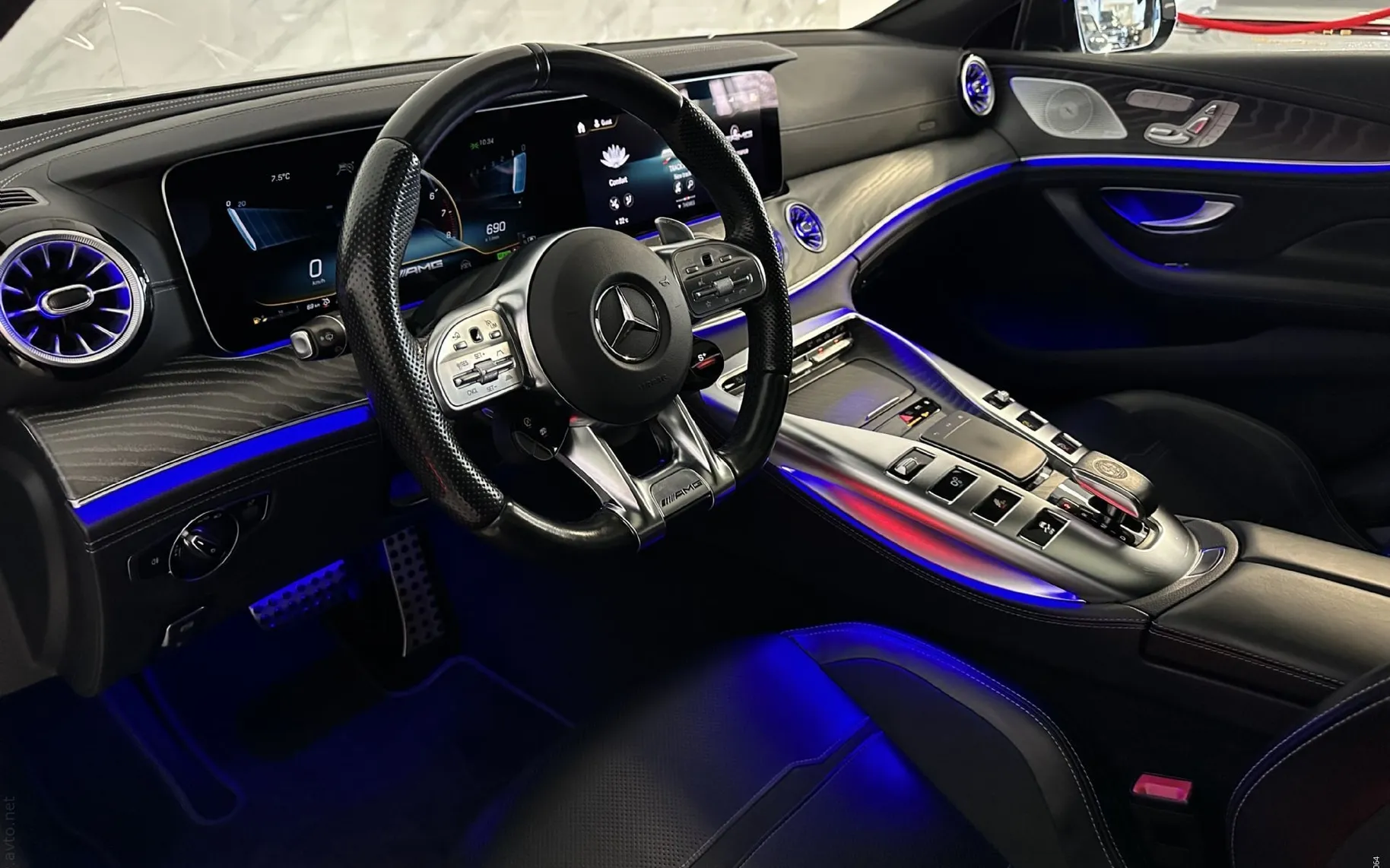 Notranja slika - Mercedes-Benz AMG GT 4-vratni Coupe - AMG 43 4MATIC+ |Pano|SoftC|ACC|Hlaj|360K|Burmest - 8