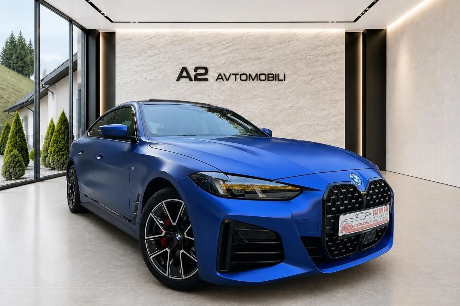 Notranja slika - BMW serija 4 Gran Coupe: - 420d xDrive M.PRO-PERFORMANCE SEDEŽI-MAT-HARMAN- - 8