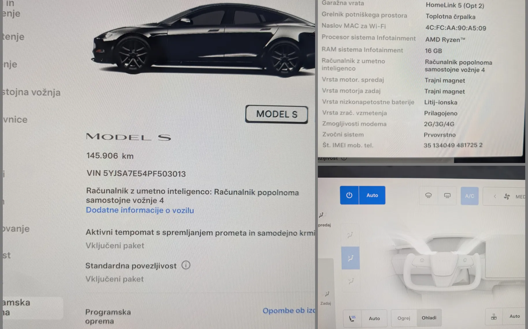 Zunanja slika - Tesla Model S - Long Range AWD HW4|Yoke|21-col|Kljuka - 14