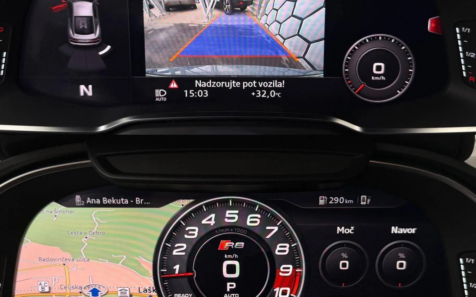 Notranja slika - Audi R8 - V10 PERFORMANCE•4X4•LIFT•CARBON•CERAMICA•LASER• - 10