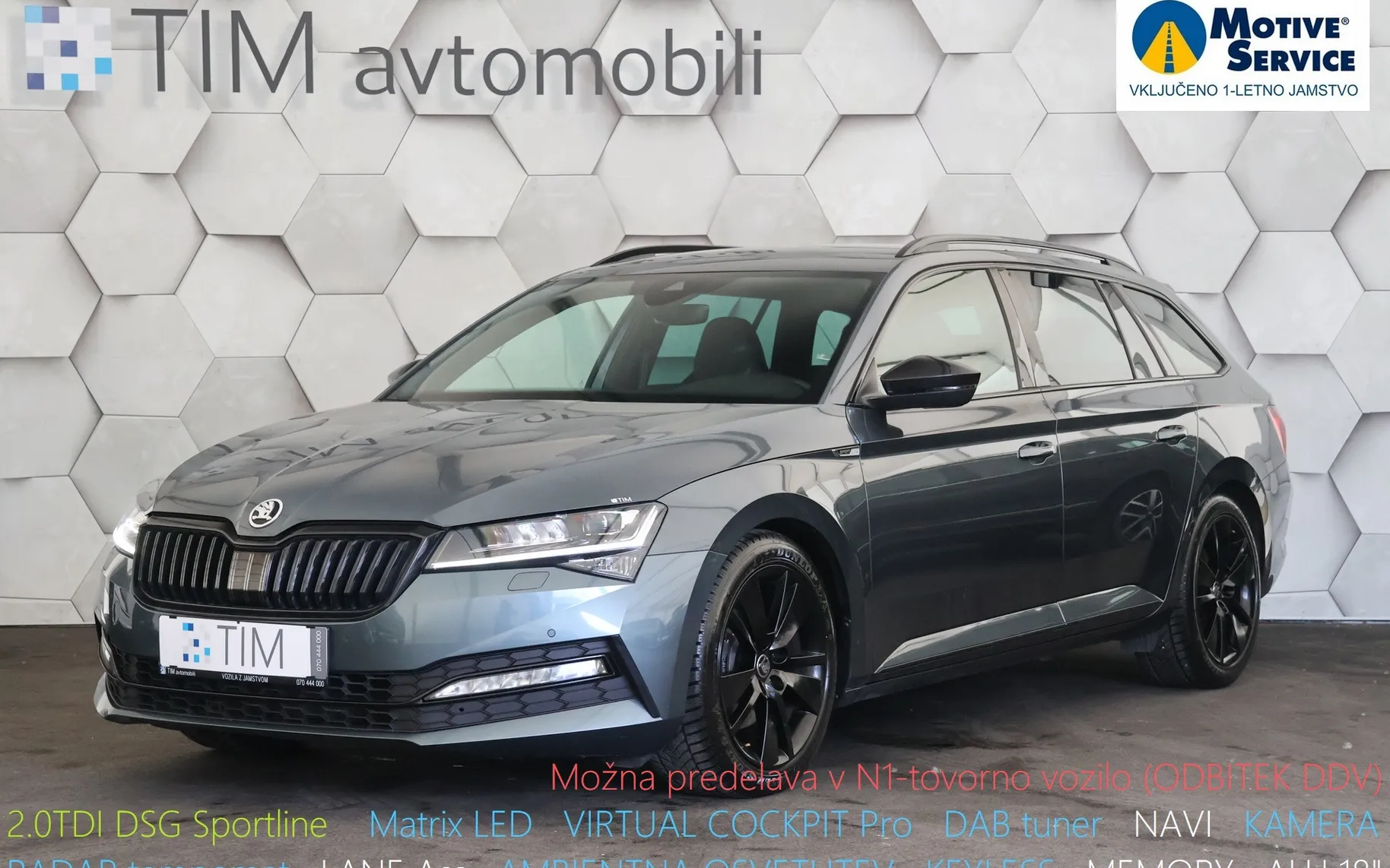 Zunanja slika - Škoda Superb - Combi 2.0 TDI DSG Sportline 150KM - 1