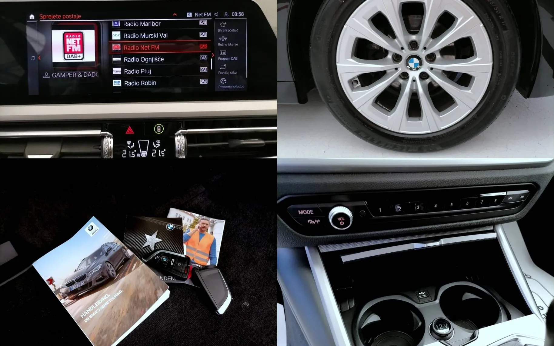 Notranja slika - BMW serija 3 Touring: - 316d 2.0D FULL LED NAVI VIRTUAL USNJE 1.LASTNIK .. - 10