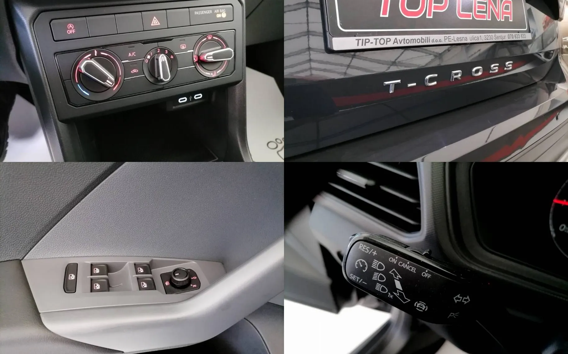 Notranja slika - Volkswagen T-Cross - 1.0 TSI Life  95  ALU PDC LED 1.LASTNIK-KOT-NOV .. - 11