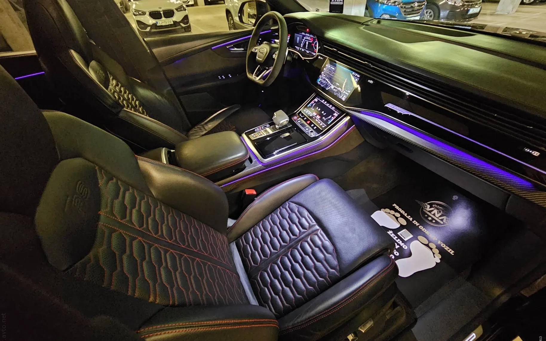 Notranja slika - Audi RS Q8 - quattro Tiptronic |PANO|RADAR|AERO|ALU23|ZRAK|TOP| - 9