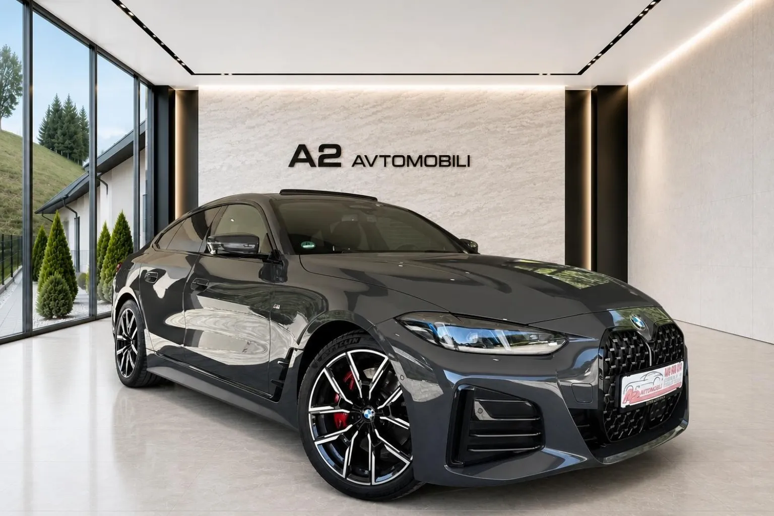 Zunanja slika - BMW serija 4 Gran Coupe: - 420xd M-PRO -LASER-HEAD UP-KEY LESS-ACC- - 2