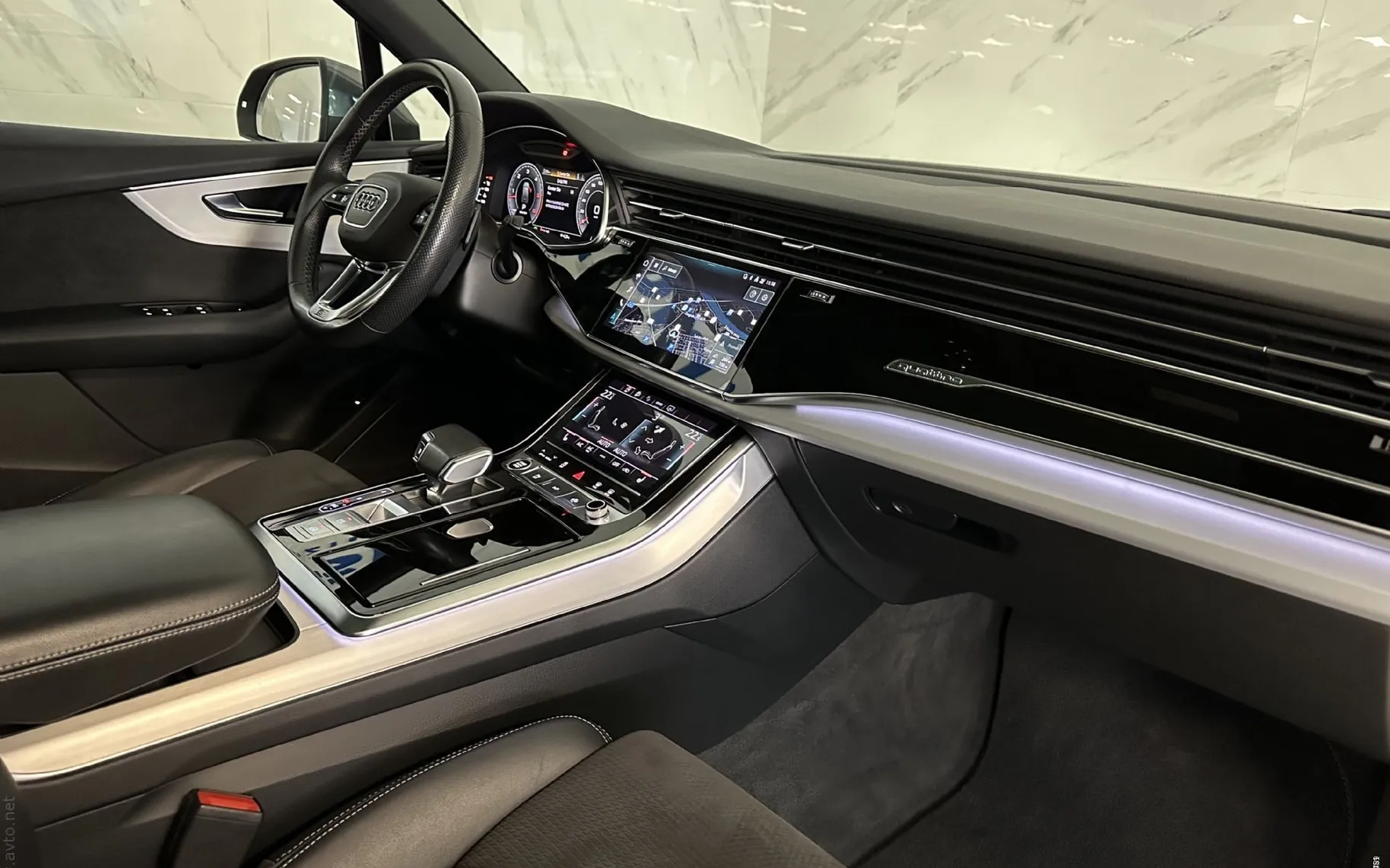 Notranja slika - Audi Q7 - 50TDI|Quattro|S-Line|Matrix|ACC|Pano|360K|Zračno|. - 11