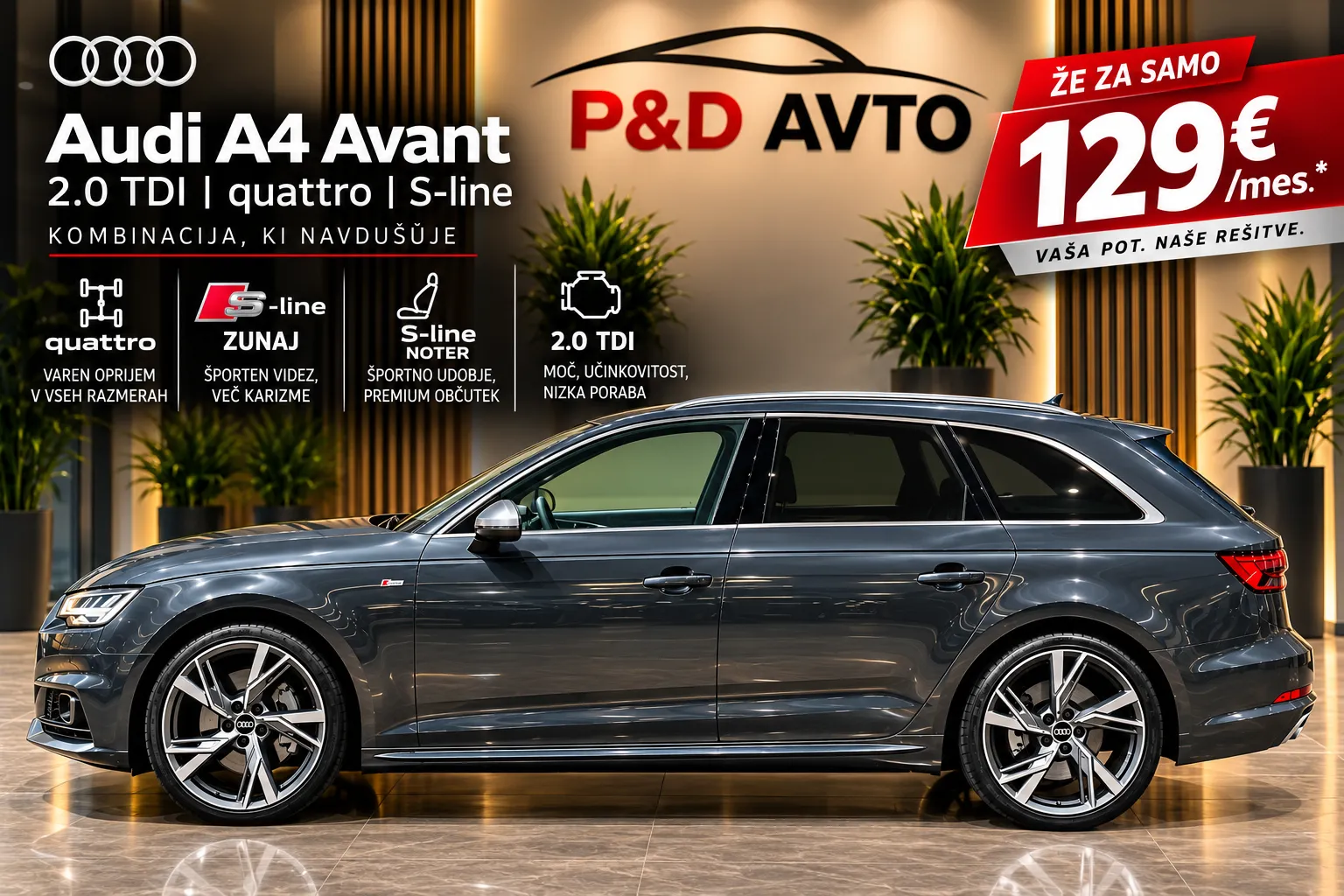 Zunanja slika - Audi A4 - Avant 2,0 TDI Sport S tronic - 1