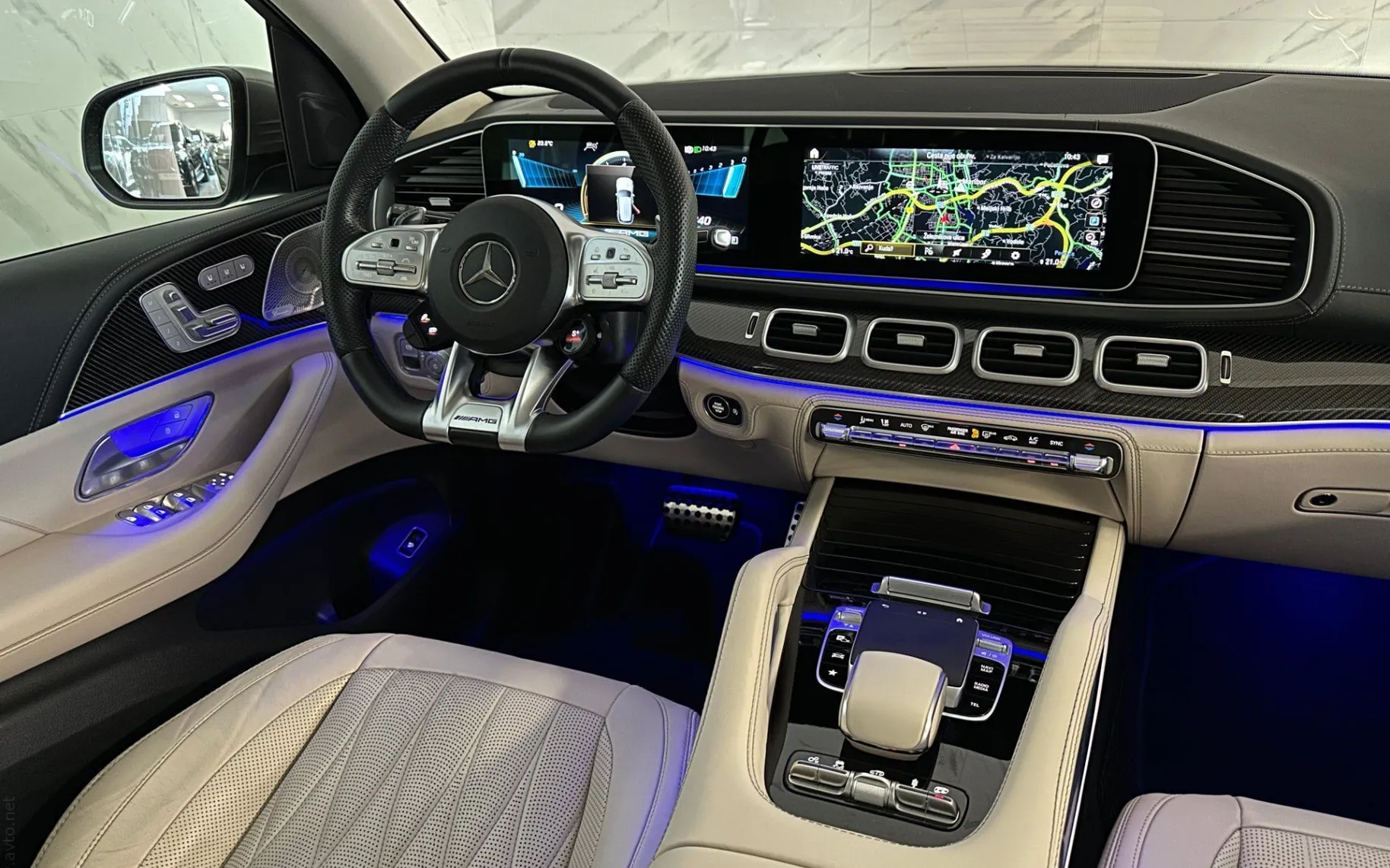 Notranja slika - Mercedes-Benz GLE-Razred - AMG 53 4Matic+|Pano|ACC|Hlaj|360K|Kljuka|Masaža| - 9