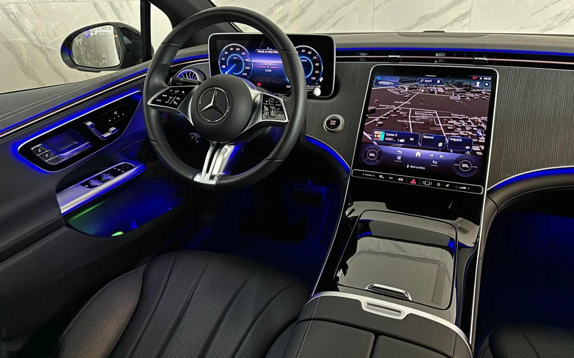 Notranja slika - Mercedes-Benz EQE - 300|AMG Line|DigitalL|Kamera|ACC|Kljuka|Memory|... - 10