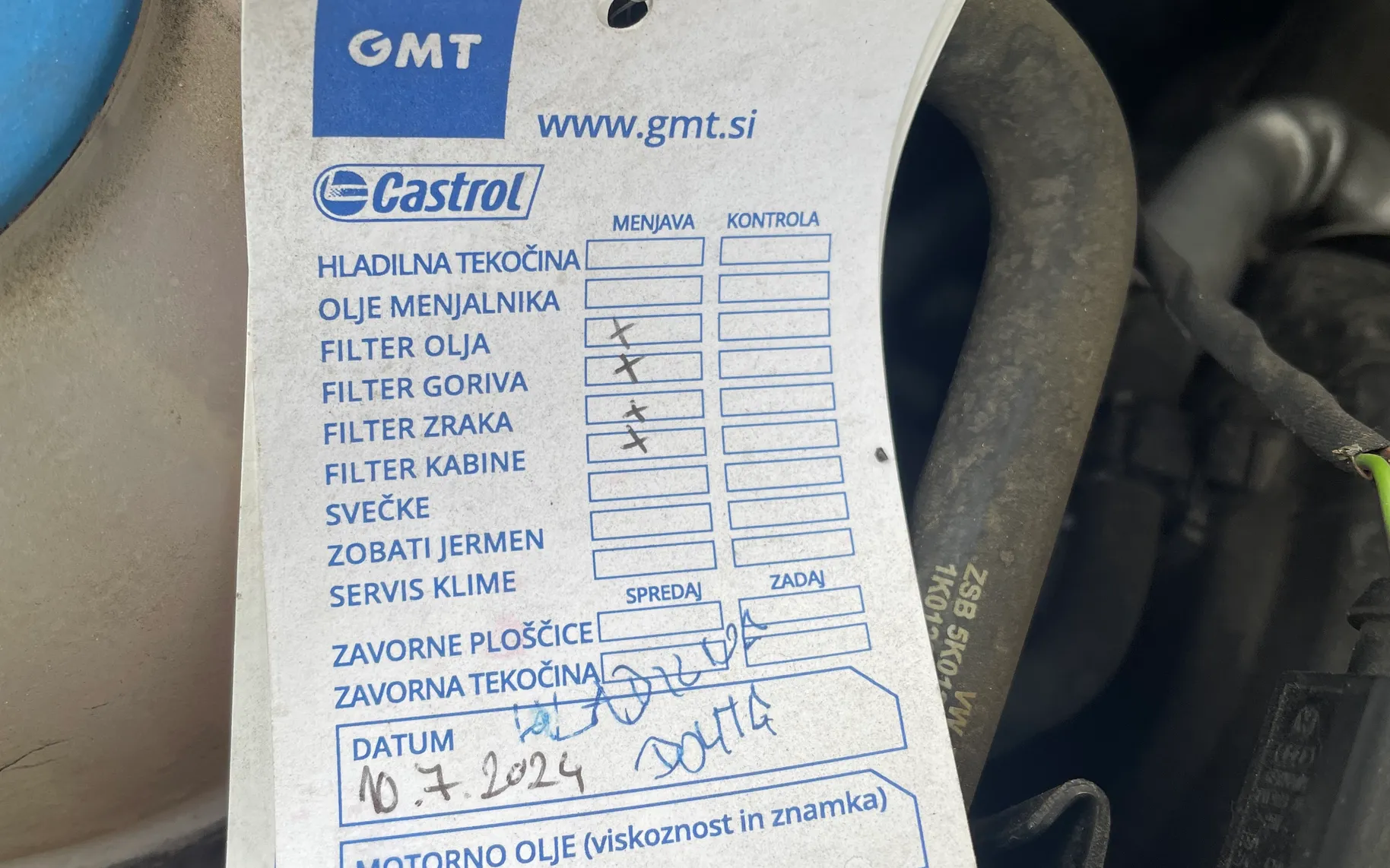 Servisna knjižica - Volkswagen Golf - Comfortline 1,6 TDI - 61