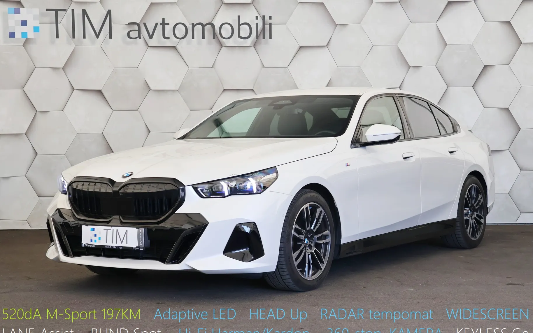 Zunanja slika - BMW Serija 5 - 5 Series 520dA M-Sport 197KM COCKPIT RADAR HEAD Up HarmanK - 1
