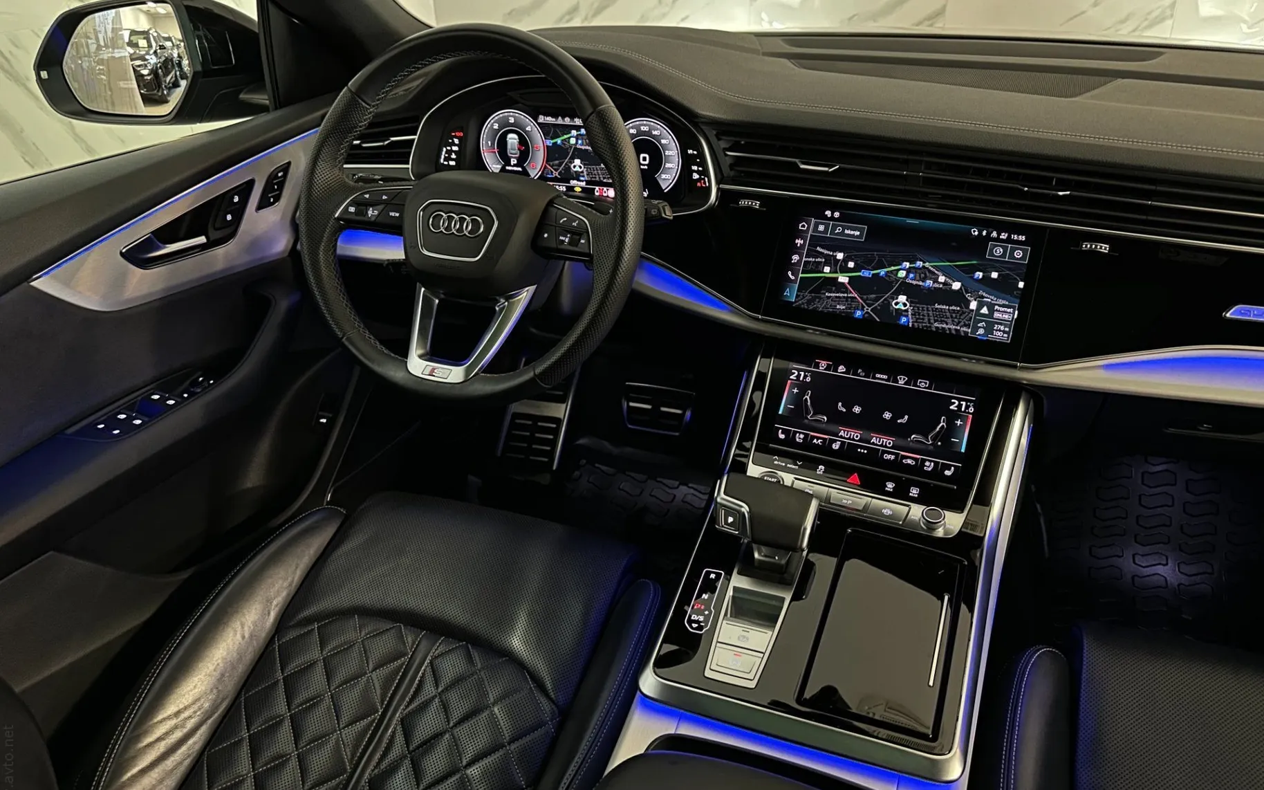 Notranja slika - Audi Q8 - 50TDI|Q|S-Line|Pano|SoftC|Zračno|ACC|Hlaj|Masaža| - 10
