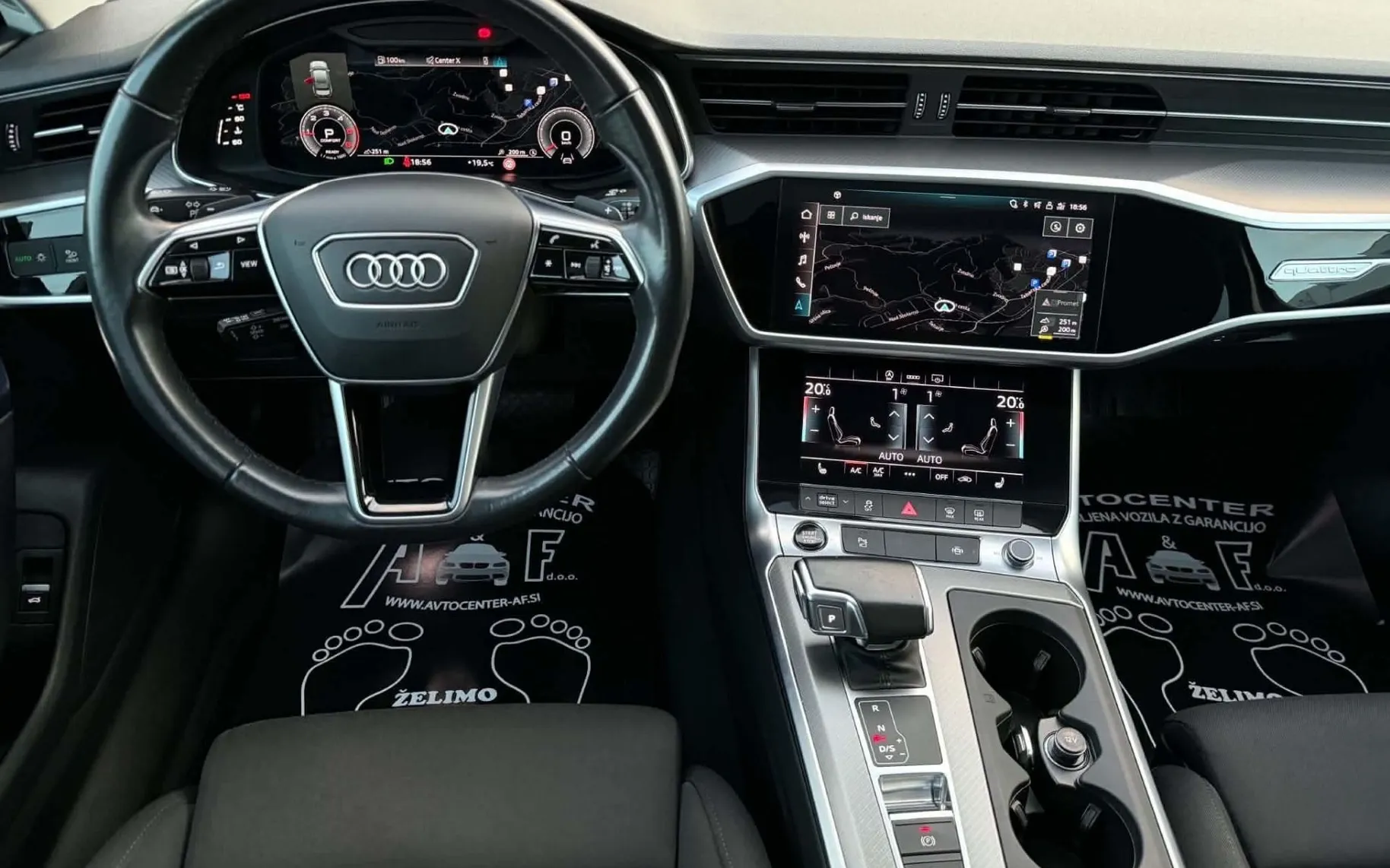 Notranja slika - Audi A6 - 40 TDI-Q-4X4-S LINE-75.000km-PANORAMA-VIRTUAL-ACC- - 10
