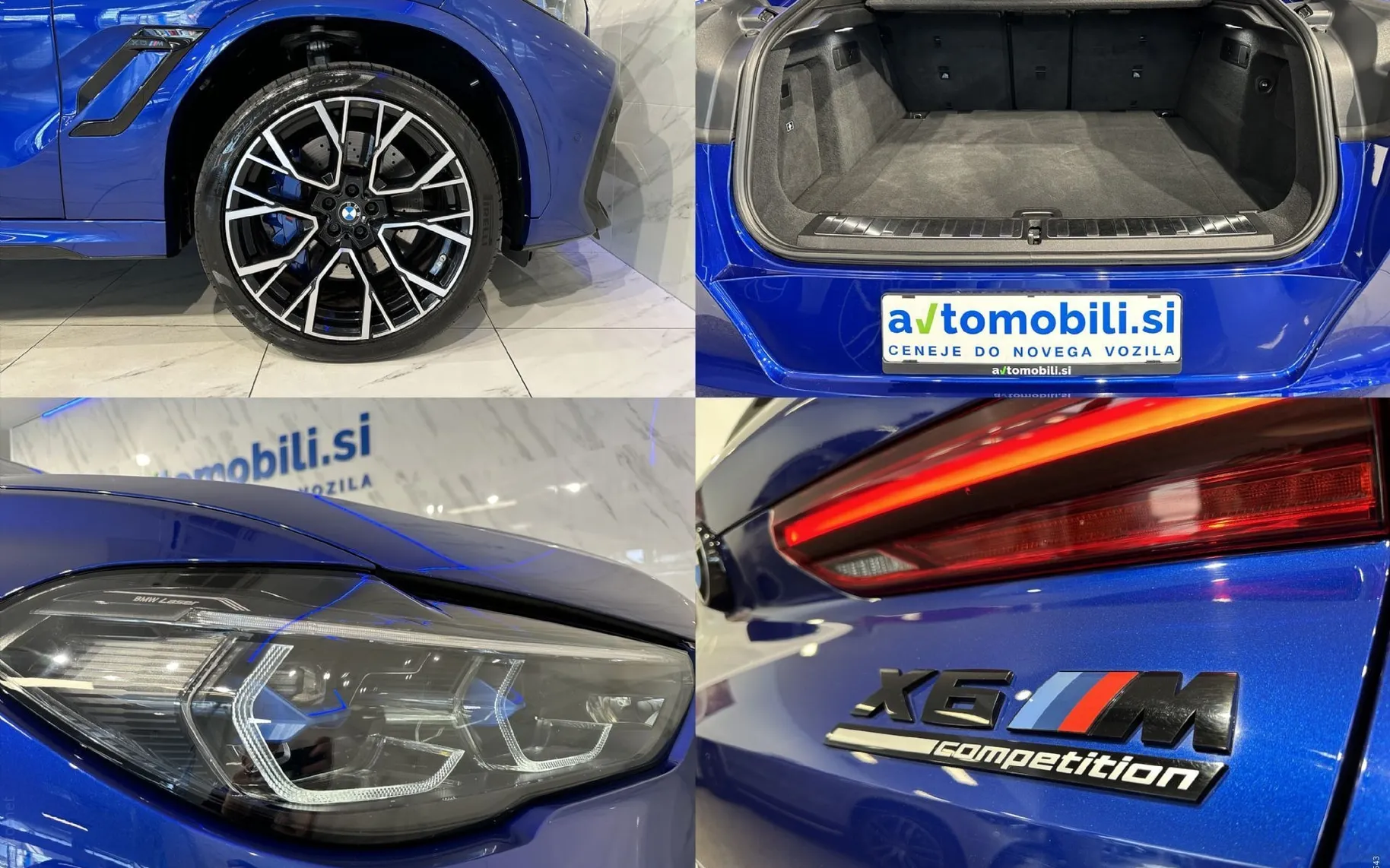 Zunanja slika - BMW serija X6: - M Competition|Laser|SoftC|360K|Masaža|Hlaj|Harman. - 5