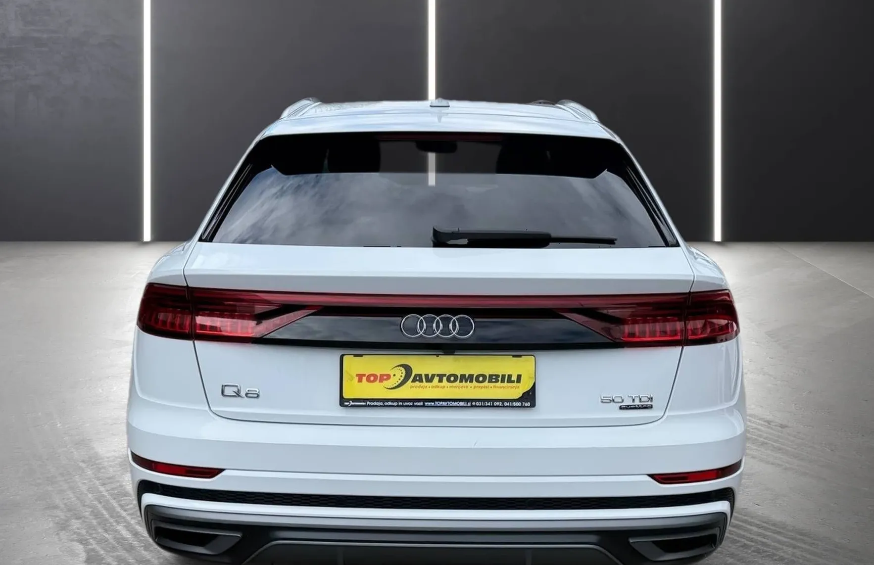 Zunanja slika - Audi Q8 - 50 TDI QUATTRO S-LINE MATRIX PERLA BELA HEAD UP - 7