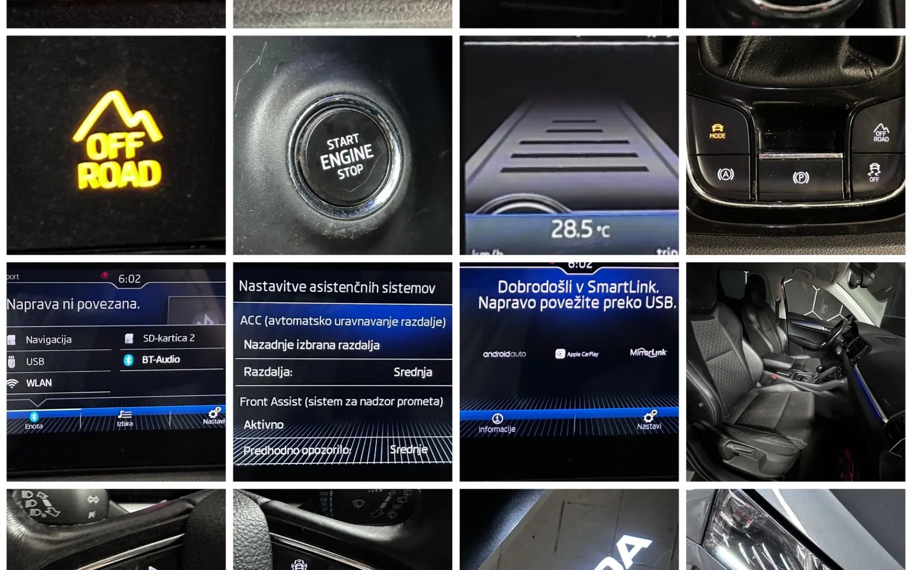 Notranja slika - Škoda Karoq - 4x4 2.0 TDI KAMERA+NAVI+ACC+KEYLESS+LED+AMBIENT... - 11