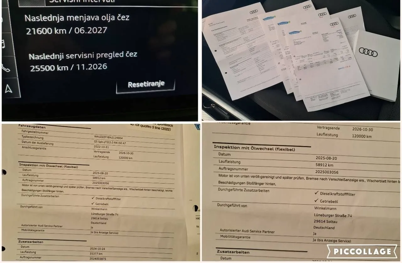 Notranja slika - Audi Q5 Sportback - quattro 40 TDI S line Zračno•Matrix•Kljuka•Radar - 10