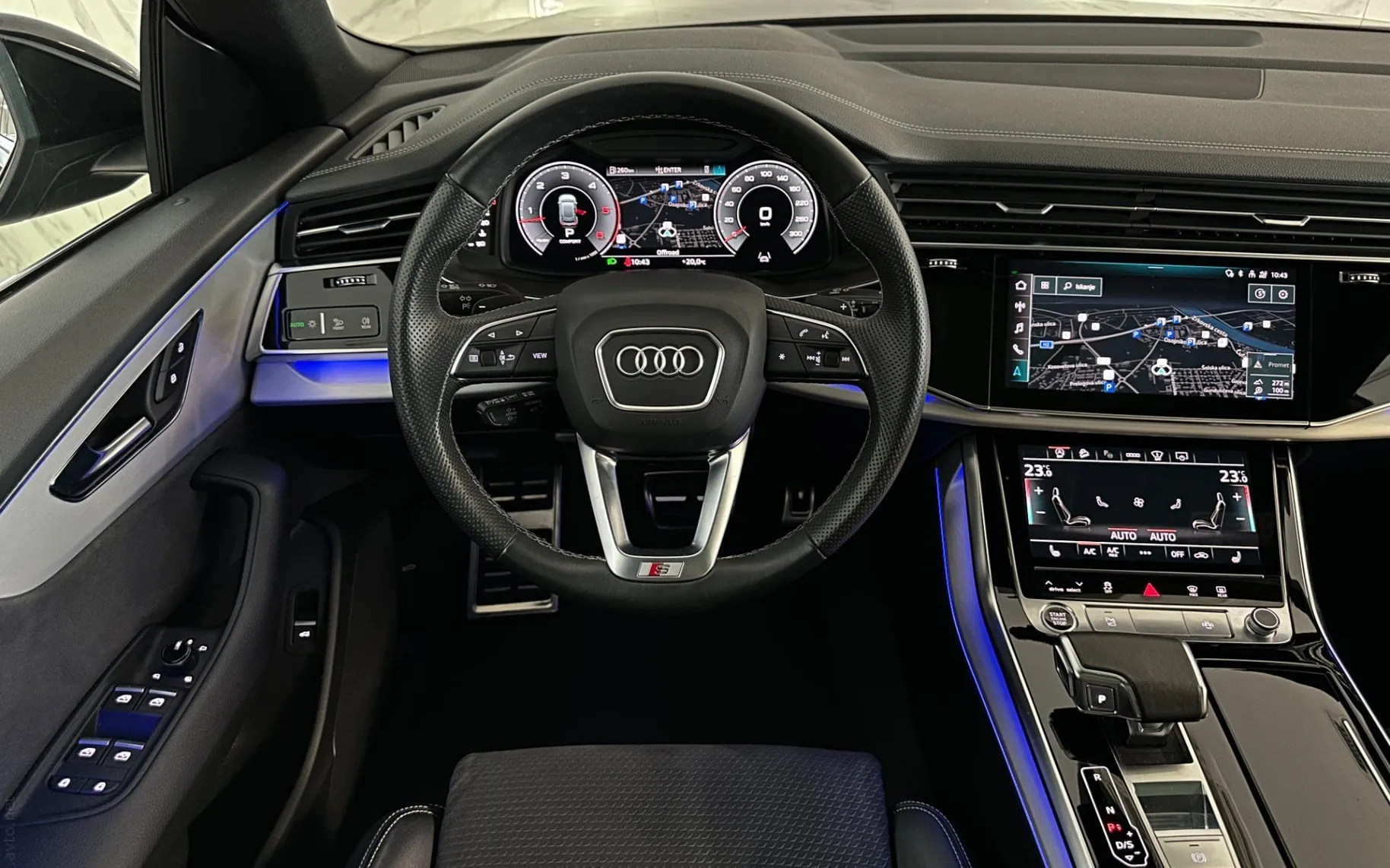 Notranja slika - Audi Q8 - 50TDI|Quattro|S-Line|Matrix|Pano|Zračno|ACC|23Col. - 10