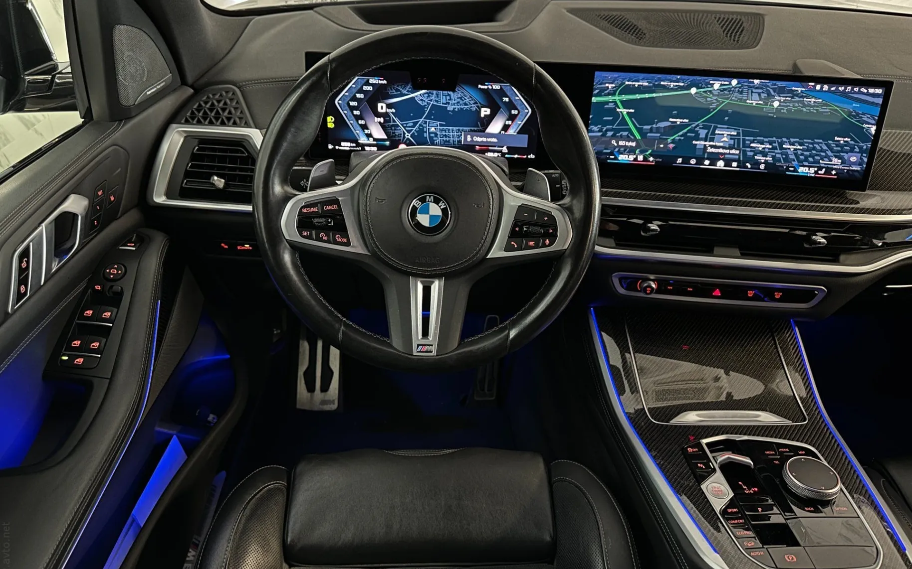 Notranja slika - BMW serija X5: - xDriveM60i|ACC|HUD|360K|Harman|Memory|Kljuka|SLO|. - 9