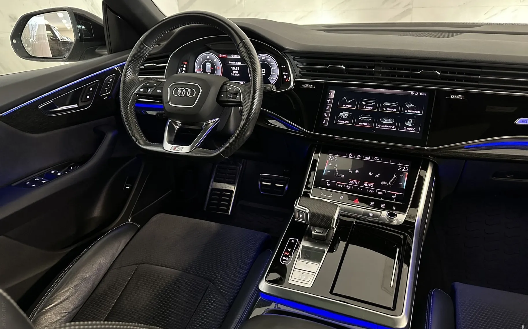 Notranja slika - Audi Q8 - 50TDI|Q|S-Line|Pano|Kljuka|Zračno|ACC|Webasto|36 - 11
