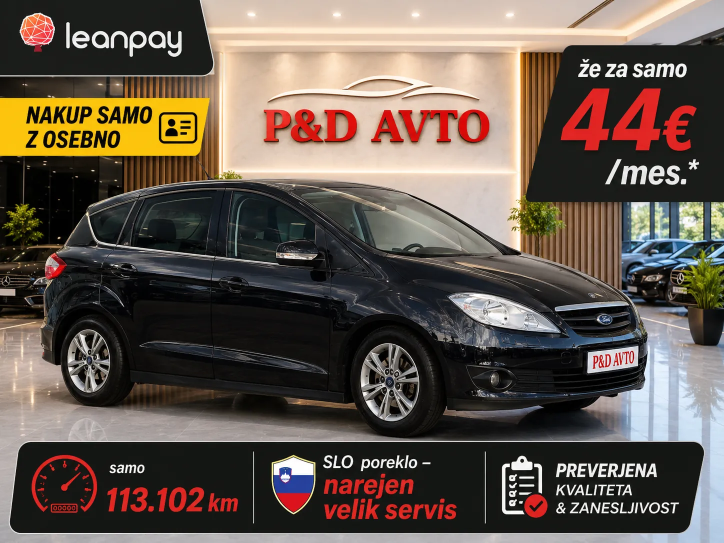 Zunanja slika - Ford C-MAX - 1,0 EcoBoost Trend Edition - 1