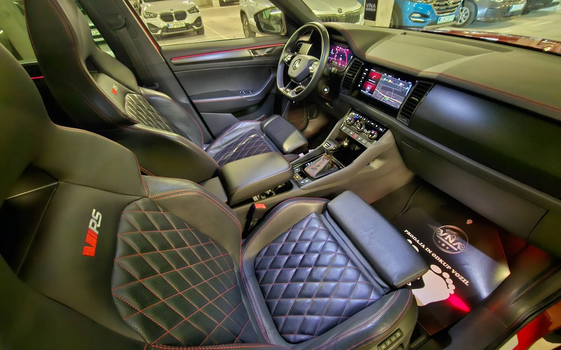 Notranja slika - Škoda Kodiaq - 4x4 2.0 TSI RS DSG |PANO|WEBASTO|HL-SED|KLJUKA|TOP - 9
