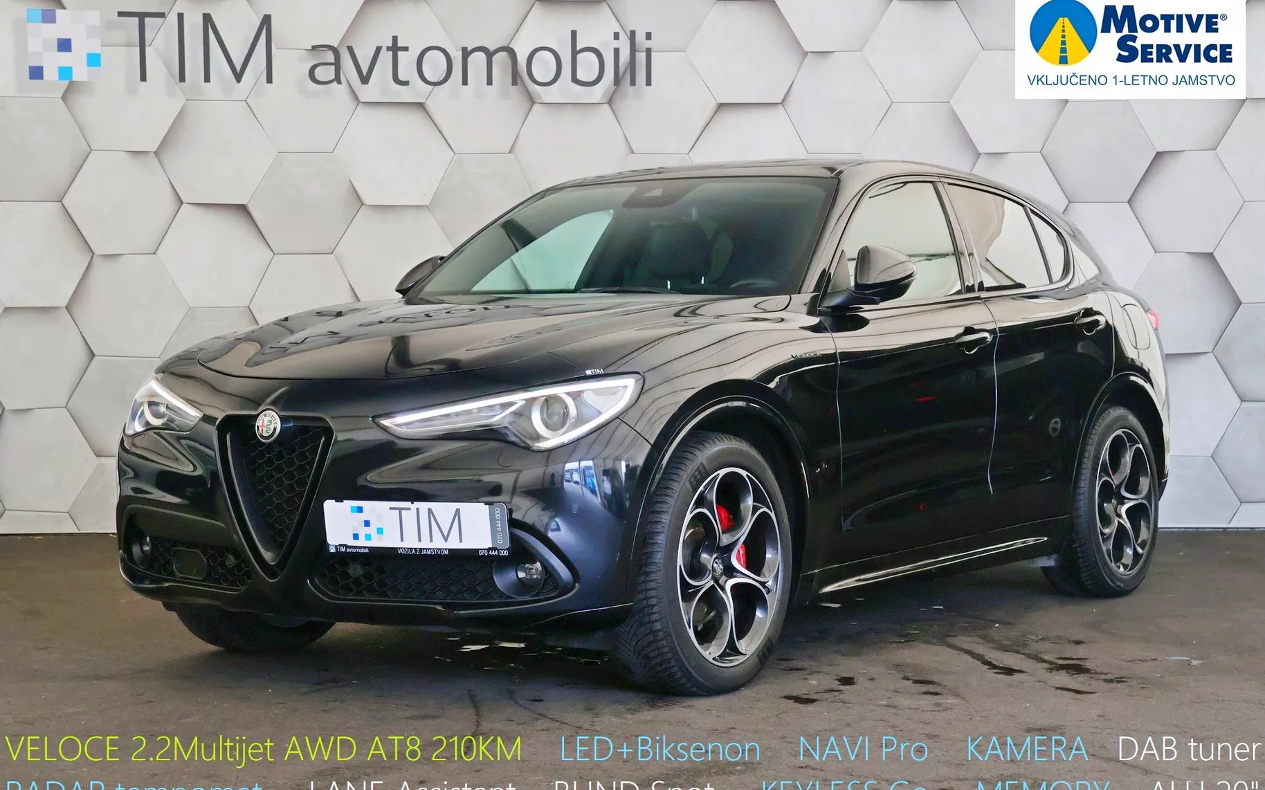 Zunanja slika - Alfa Romeo Stelvio - Veloce 2.2 Multijet Q4 AT8 210KM - 1
