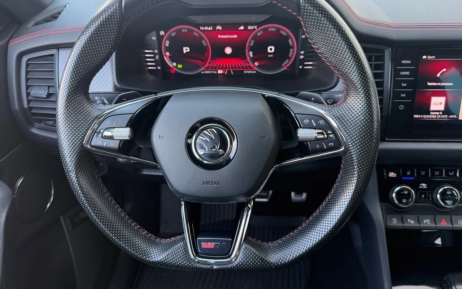 Notranja slika - Škoda Kodiaq - 4x4 2.0 TSI RS DSG-Panorama-Webasto-360 kamera.... - 8