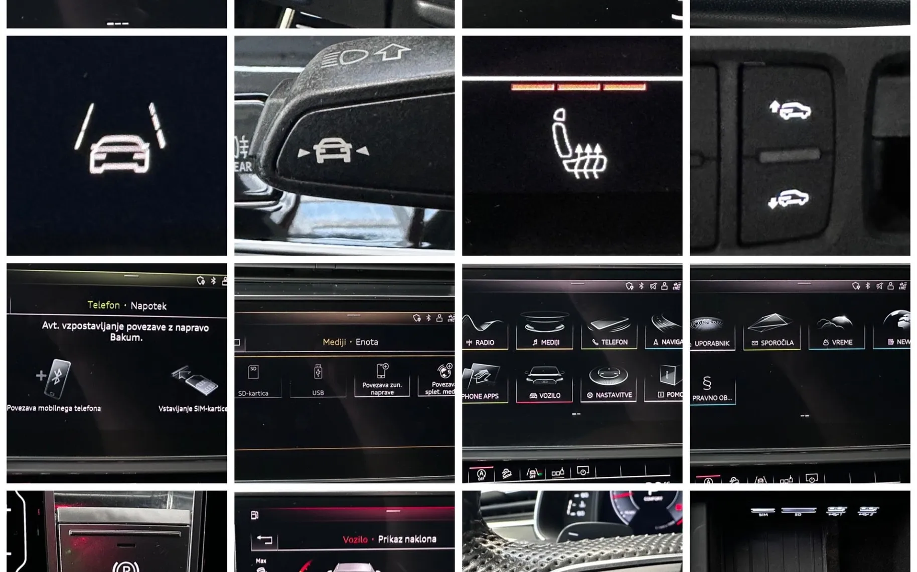 Notranja slika - Audi Q8 - quattro 50 TDI S LINE|ZRACNO|3D KAMERA|KLJUKA| - 12