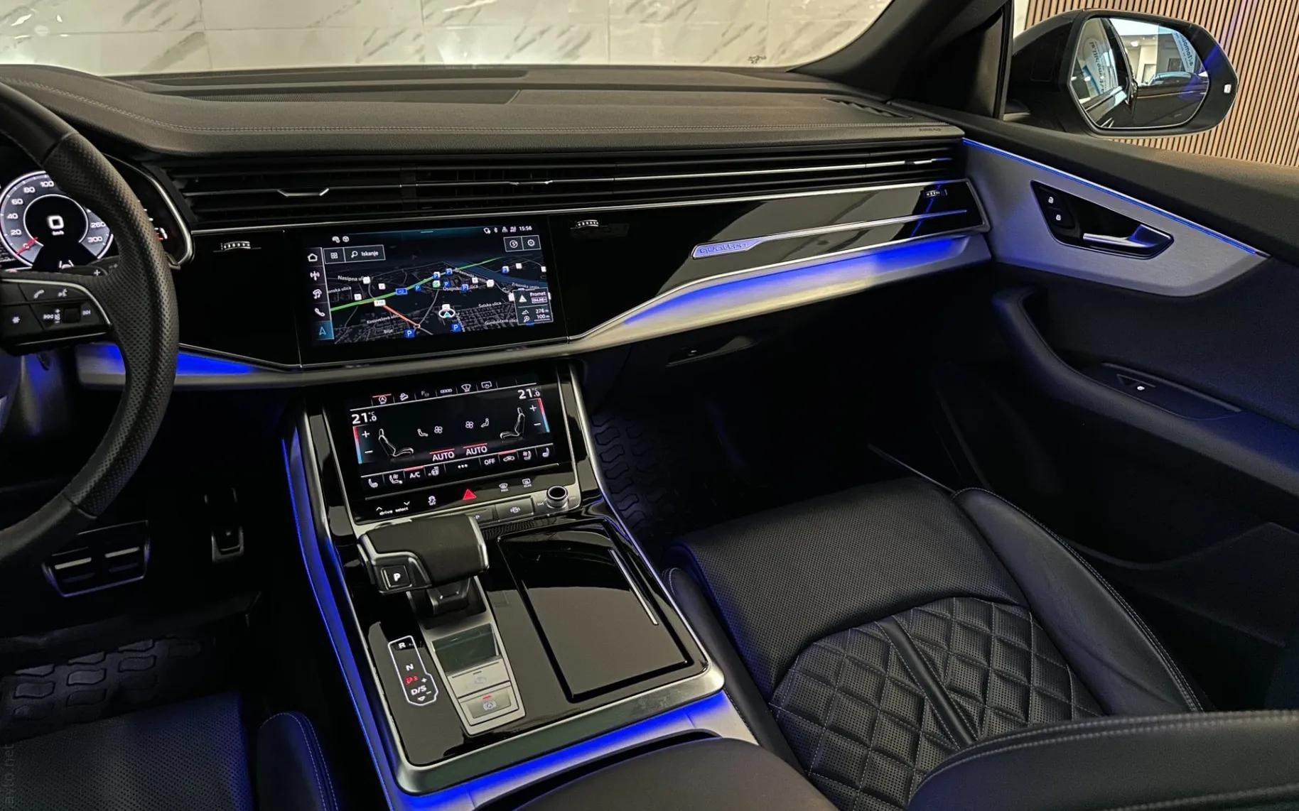 Notranja slika - Audi Q8 - 50TDI|Q|S-Line|Pano|SoftC|Zračno|ACC|Hlaj|Masaža| - 11