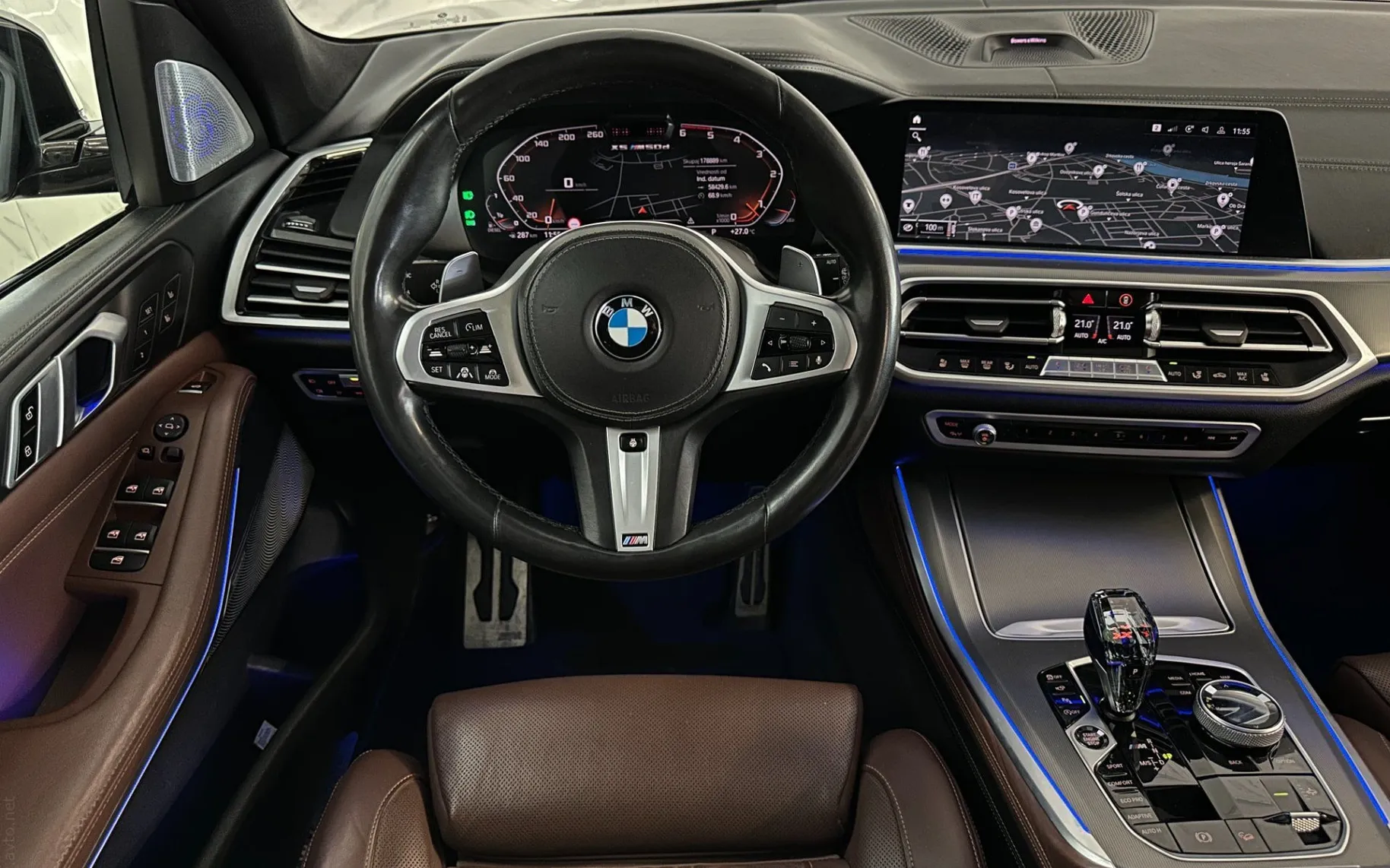 Notranja slika - BMW serija X5: - M50d|xD|SkyL|Masaža|Zračno|Hlaj|Bowers|360K|Klju - 10