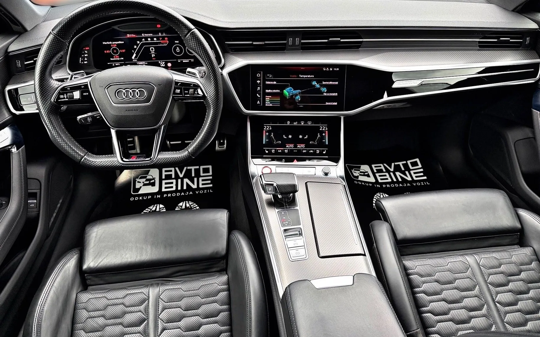Notranja slika - Audi RS6 Avant - RS6 TFSI Q-ACC-NARDO-LASER-HEAD UP-360KAM-BANG-2 - 10