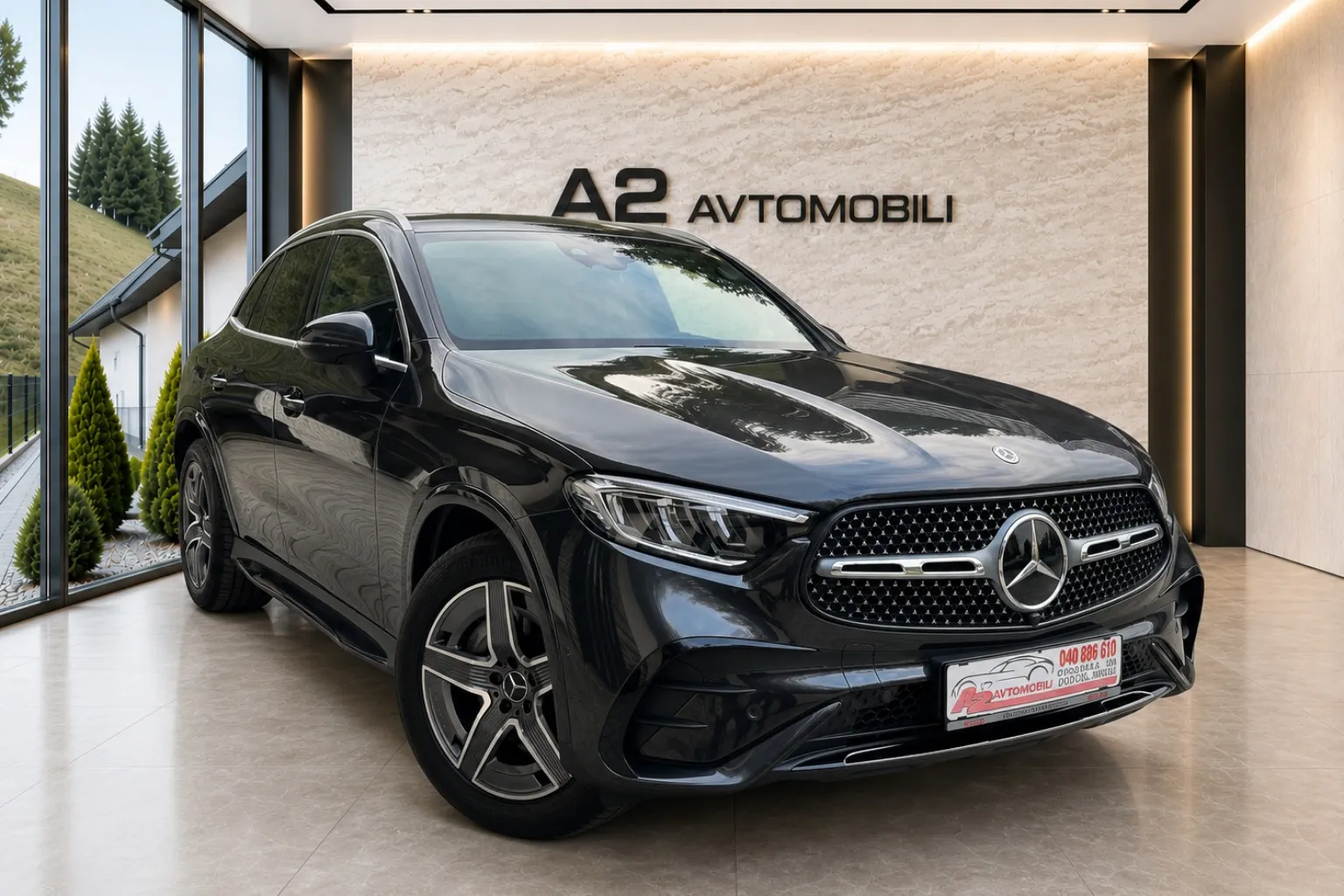 Notranja slika - Mercedes-Benz GLC-Razred - GLC 300 d 4MATIC AMG-KLJUKA-KAMERA-ACC-LED-NAVI- - 9