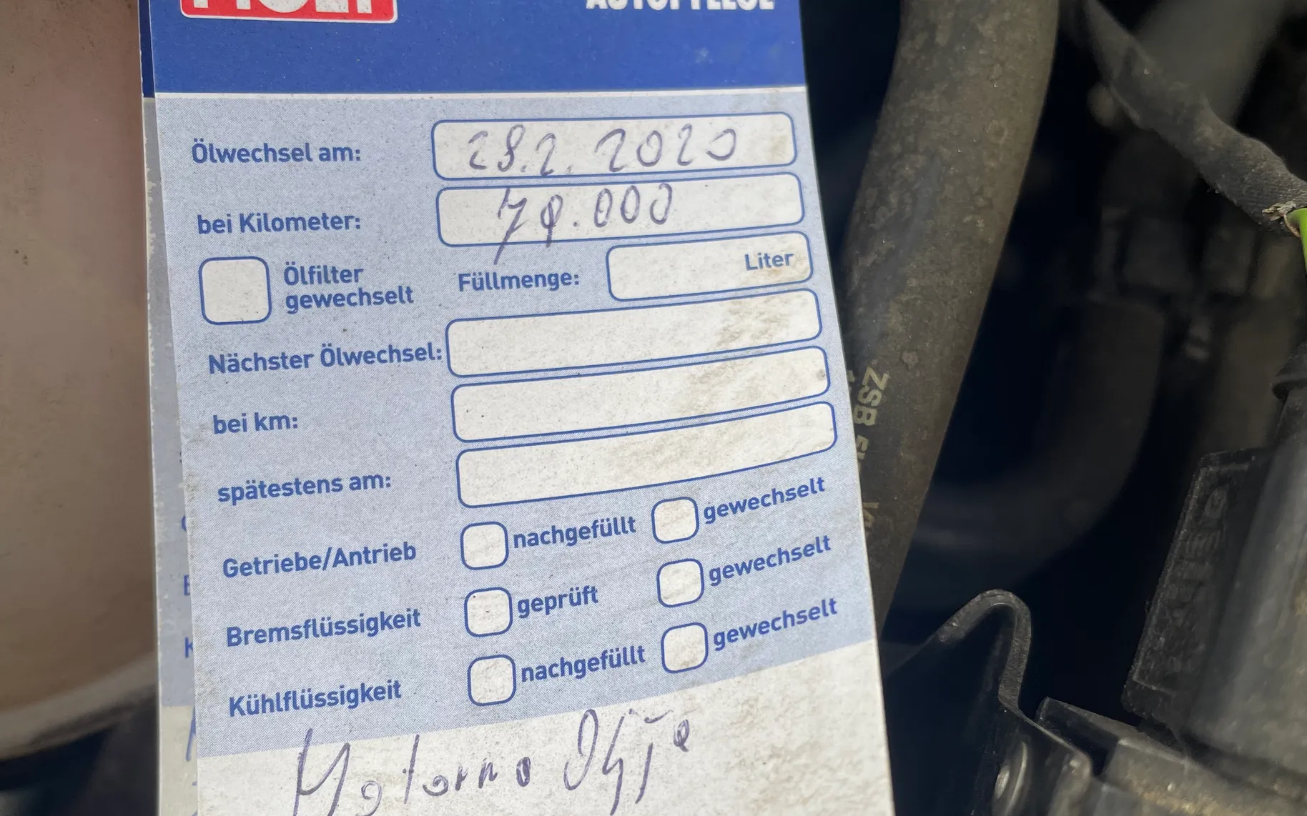 Servisna knjižica - Volkswagen Golf - Comfortline 1,6 TDI - 64